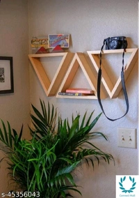 Unique Wall Shelves Material: Wooden - LXBXH:16X15x15 inch, Wooden